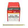 TIMCO C2 Strong-Fix Multi-Purpose Premium Countersunk Gold Woodscrews - 6.0 x 150 Thumbnail