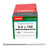 TIMCO Classic Multi-Purpose Countersunk A4 Stainless Steel Woodscrews - 6.0 x 150 Thumbnail