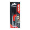 TIMCO Builders Permanent Markers Twin Pack Fine Tip Black - Fine Tip Thumbnail