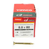 TIMCO C2 Clamp-Fix Multi-Purpose Premium Countersunk Gold Woodscrews - 8.0 x 80 Thumbnail