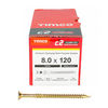 TIMCO C2 Clamp-Fix Multi-Purpose Premium Countersunk Gold Woodscrews - 8.0 x 120 Thumbnail