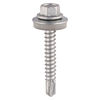 TIMCO Self-Drilling Light Section A2 Stainless Steel Bi-Metal Screws with EPDM Washer - 5.5 x 100 Thumbnail