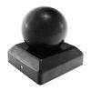 TIMCO Ball Fence Post Cap Epoxy Black - 100mm Thumbnail