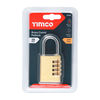 TIMCO Brass Combination Padlock - 38mm Thumbnail