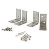 TIMCO Decking Handrail Bracket Kit Stainless Steel - 4 brackets + 16 screws Thumbnail