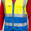 TIMCO Hi-Visibility Executive Vest Yellow & Blue - Medium Thumbnail