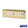 Timloc Hit and Miss Louvre Vent Polished Brass - 242 x 89mm Thumbnail