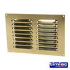 Timloc Louvre Grille Vent Polished Brass - 242 x 165mm Thumbnail