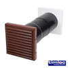 Timloc AeroCore Through-Wall Vent Set with Baffle Brown - 127 x 350 (dia x length) Thumbnail