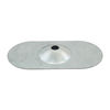 TIMCO Oval Metal Insulation Stress Plate Silver - 82 x 40 Thumbnail