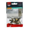 TIMCO Mixed Picture Hanging Hooks Electro Brass - Mixed Thumbnail