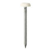 TIMCO Polymer Headed Nails A4 Stainless Steel White - 40mm Thumbnail