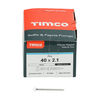 TIMCO Polymer Headed Pins A4 Stainless Steel White - 40mm Thumbnail