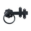 TIMCO Ring Gate Latch Plain Black - 6" Thumbnail