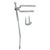 TIMCO Spring Gate Fastener Set With Staple Catch Hot Dipped Galvanised - 610mm Thumbnail