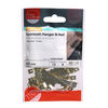 TIMCO Sawtooth Hangers and Nails Electro Brass - 63mm Thumbnail