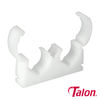 Talon Double Hinged Pipe Clips White - 22mm Thumbnail