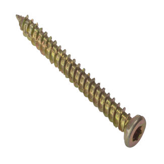 Concrete Frame Screw - Zinc Yellow Passivated - Bag - 7.5 x 102mm