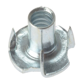 Pronged T Nuts - Zinc Plated - Bag - M6