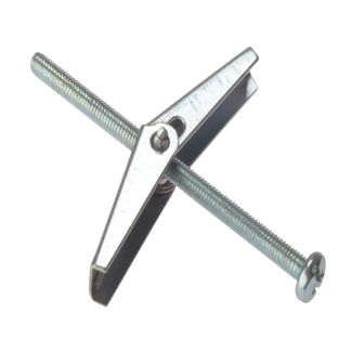 Plasterboard Spring Toggles - Zinc Plated - Bag - M3 x 50mm