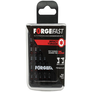 ForgeFast Impact Bit Set - Torx 25mm - 31 piece - Assorted