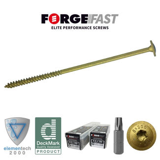 ForgeFast Elite Construction Screws - Box - 8.0 x 140mm