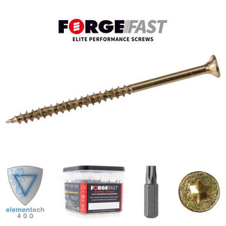 ForgeFast Elite Low-Torque Woodscrews - Tub - 3.5 x 12mm