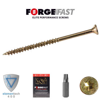 ForgeFast Elite Low-Torque Woodscrews - Box - 3.5 x 25mm