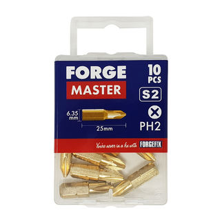 ForgeMaster Phillips Compatible Bits - PH2 x 25mm