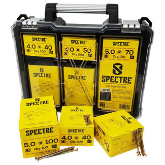 Spectre Advanced Multi-purpose Woodscrew - Organiser Pro - Assorted