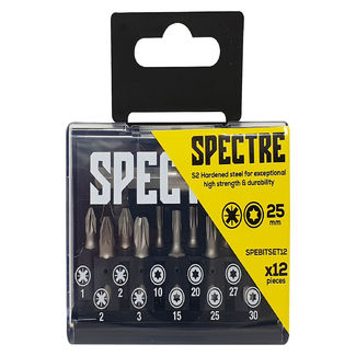 Spectre S2 Bit Set - 25mm - 12 piece - Assorted