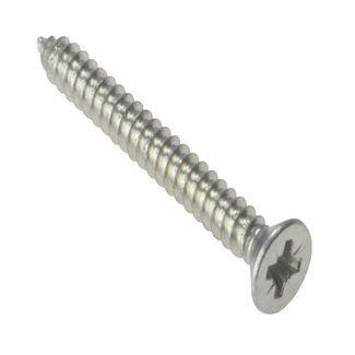 Self Tapping Screw - Countersunk - Zinc Plated - Box - 6 x 3/4"