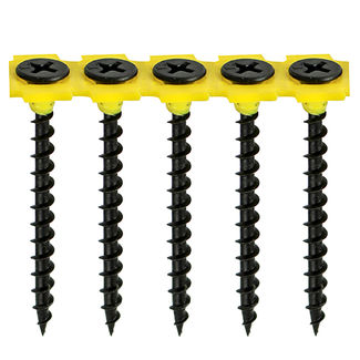 TIMCO Collated Drywall Coarse Thread Bugle Head Black Screws - 3.5 x 35