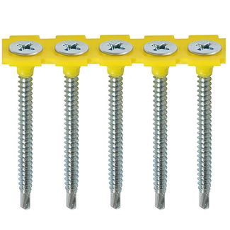 TIMCO Collated Drywall Self-Drilling Bugle Head Silver Screws - 3.5 x 45