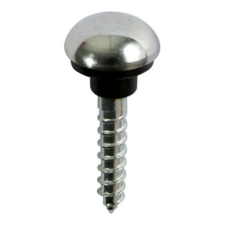 TIMCO Mirror Screws Dome Head Chrome - 8 x 1