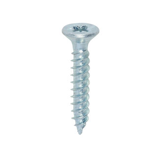 TIMCO Twin-Threaded Countersunk Silver Woodscrews - 8 x 1