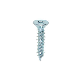 TIMCO Twin-Threaded Countersunk Silver Woodscrews - 10 x 1