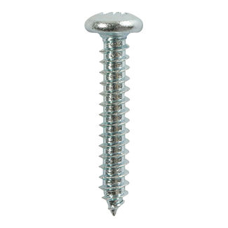 TIMCO Self-Tapping Pan Head Silver Screws - 6 x 1/2