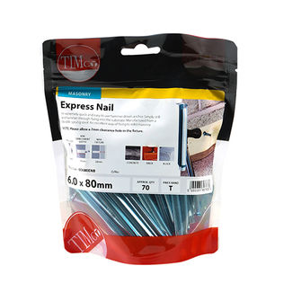 TIMCO Express Nails Silver - 6.0 x 80