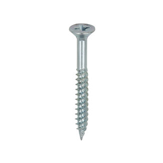 TIMCO Twin-Threaded Countersunk Silver Woodscrews - 8 x 1 1/2