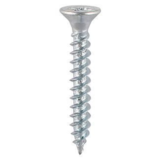 TIMCO Twin-Threaded Countersunk Silver Woodscrews - 8 x 1 1/4