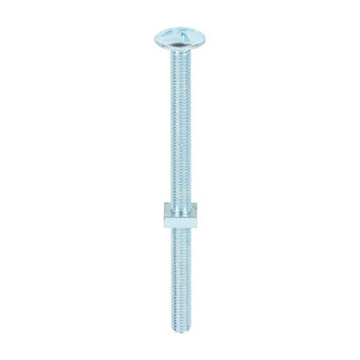 TIMCO Roofing Bolts & Square Nuts Silver - M8 x 120