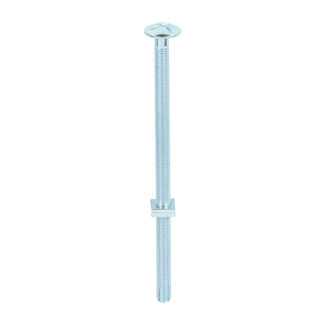 TIMCO Roofing Bolts & Square Nuts Silver - M8 x 160