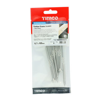 TIMCO Timber Screws Hex Flange Head Exterior Green - 6.7 x 100