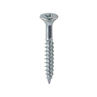 TIMCO Twin-Threaded Countersunk Silver Woodscrews - 10 x 1 1/2