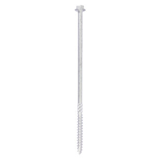 TIMCO Heavy Duty Timber Screws Hex Flange Head Exterior Silver - 10.0 x 200