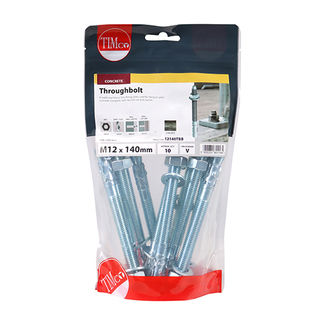 TIMCO Throughbolts Silver - M12 x 140