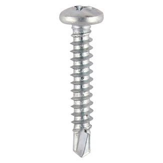 TIMCO Window Fabrication Screws Pan PH Self-Tapping Thread Self-Drilling Point Zinc - 4.2 x 25