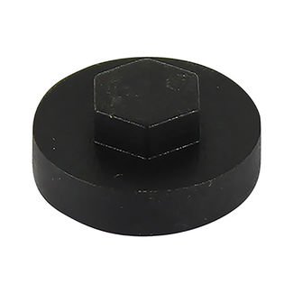 TIMCO Hex Head Cover Caps Black - 16mm