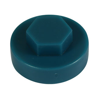 TIMCO Hex Head Cover Caps Ocean Blue - 16mm